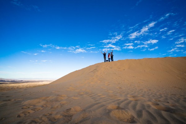 The gang atop the Dunes