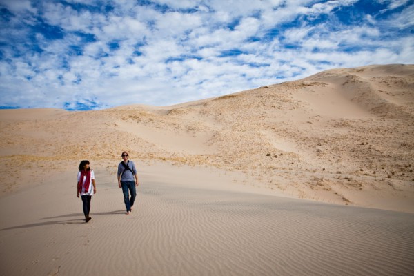David and Jocelyn at the Kelso Dunes